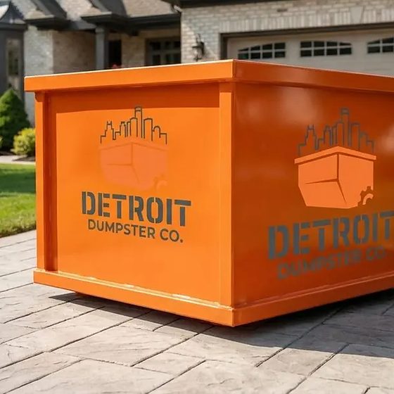 Detroit Dumpster Co roll-off containers and trucks