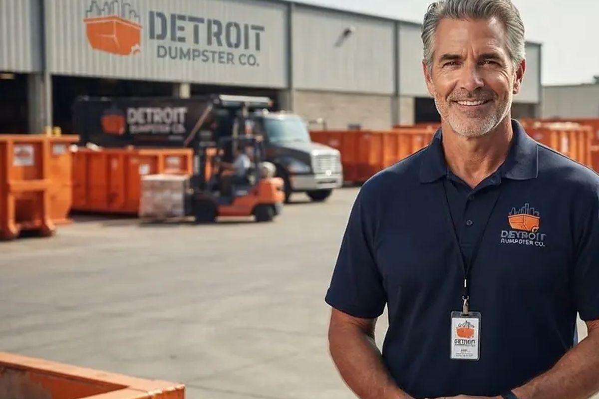 30 Yard roll-off dumpster from Detroit Dumpster Co