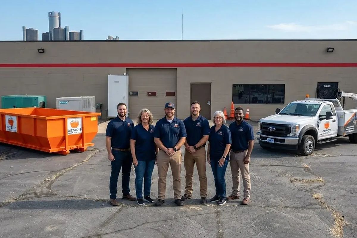 40 Yard roll-off dumpster from Detroit Dumpster Co